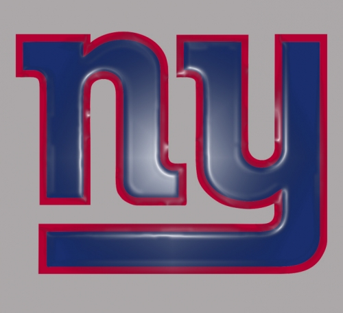 New York Giants Plastic Effect Logo heat sticker