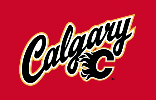 Calgary Flames 2013 14-2015 16 Jersey Logo heat sticker