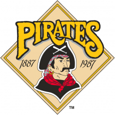 Pittsburgh Pirates 1987 Anniversary Logo heat sticker