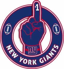 Number One Hand New York Giants logo custom vinyl decal