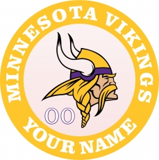 Minnesota Vikings Customized Logo heat sticker