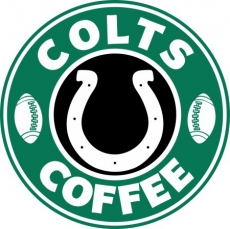 Indianapolis Colts starbucks coffee logo heat sticker