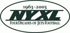 New York Jets 2003 Anniversary Logo custom vinyl decal