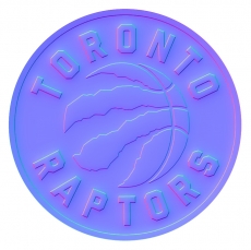 Toronto Raptors Colorful Embossed Logo custom vinyl decal