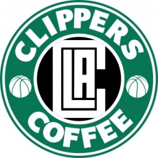 Los Angeles Clippers Starbucks Coffee Logo custom vinyl decal