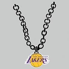 Los Angeles Lakers Necklace logo heat sticker