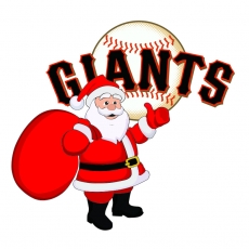 San Francisco Giants Santa Claus Logo heat sticker