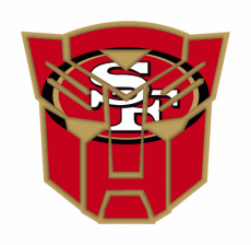 Autobots San Francisco 49ers logo heat sticker