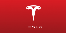 Tesla brand logo heat sticker