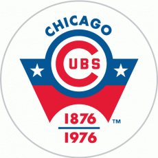 Chicago Cubs 1976 Anniversary Logo heat sticker