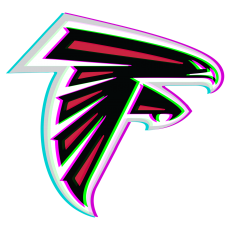 Phantom Atlanta Falcons logo heat sticker