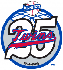 Minnesota Twins 1985 Anniversary Logo 02 heat sticker