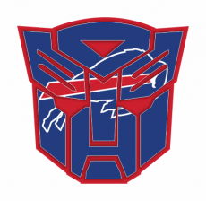 Autobots Buffalo Bills logo heat sticker