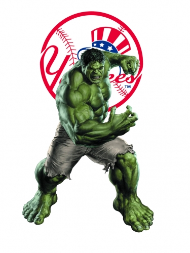 New York Yankees Hulk Logo heat sticker
