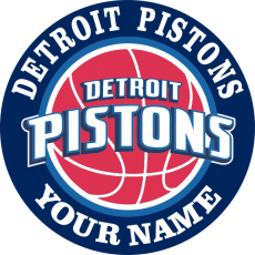 Detroit Pistons custom logo Customized Logo heat sticker