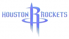 Houston Rockets Colorful Embossed Logo heat sticker