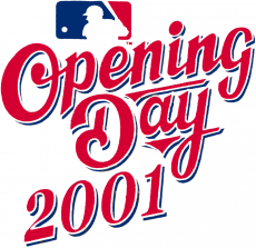 MLB Opening Day 2001 Logo heat sticker