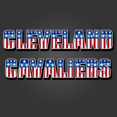 Cleveland Cavaliers American Captain Logo custom vinyl decal