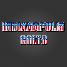 Indianapolis Colts American Captain Logo heat sticker