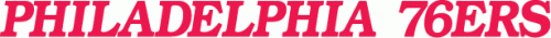 Philadelphia 76ers 2009-2014 Wordmark Logo custom vinyl decal