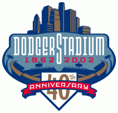 Los Angeles Dodgers 2002 Stadium Logo custom vinyl decal