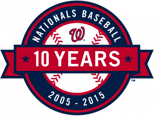 Washington Nationals 2015 Anniversary Logo heat sticker