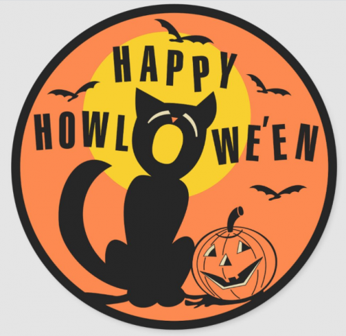 Halloween Logo 29 heat sticker