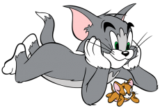 Tom and Jerry Logo 20 heat sticker