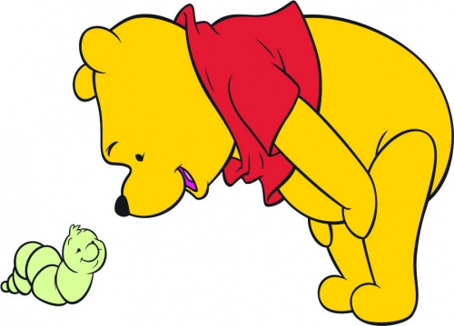 Disney Pooh Logo 23 heat sticker
