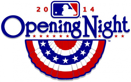 MLB Opening Day 2014 Special Logo custom vinyl decal