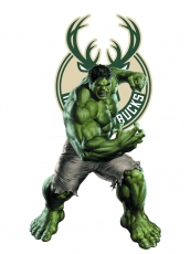 Milwaukee Bucks Hulk Logo custom vinyl decal