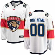 Florida Panthers Custom Letter and Number Kits for Away Jersey Material Vinyl