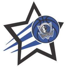 Dallas Mavericks Basketball Goal Star logo heat sticker