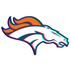Phantom Denver Broncos logo heat sticker