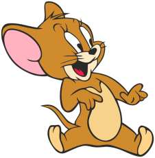 Tom and Jerry Logo 02 heat sticker