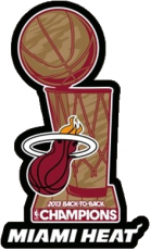 Miami Heat 2012-2013 Champion Logo 2 custom vinyl decal