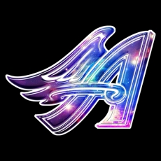 Galaxy Los Angeles Angels Of Anaheim Logo heat sticker