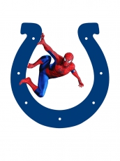 Indianapolis Colts Spider Man Logo heat sticker