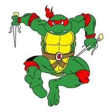 Ninja Turtle Logo 01 heat sticker