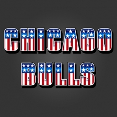 Chicago Bulls American Captain Logo custom vinyl decal