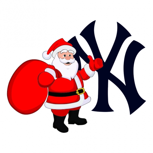 New York Yankees Santa Claus Logo heat sticker