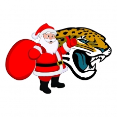 Jacksonville Jaguars Santa Claus Logo custom vinyl decal