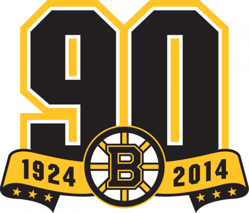 Boston Bruins 2013 14 Anniversary Logo heat sticker