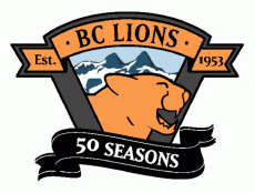 BC Lions 2003 Anniversary Logo heat sticker