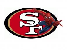 San Francisco Spider Man Logo heat sticker