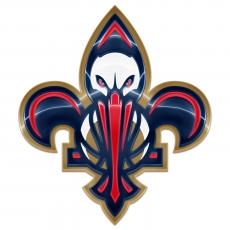 New Orleans Pelicans Crystal Logo custom vinyl decal