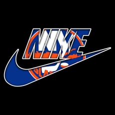 New York Islanders Nike logo heat sticker