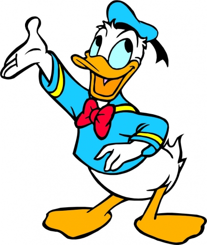 Donald Duck Logo 52 heat sticker