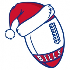 Buffalo Bills Football Christmas hat logo heat sticker