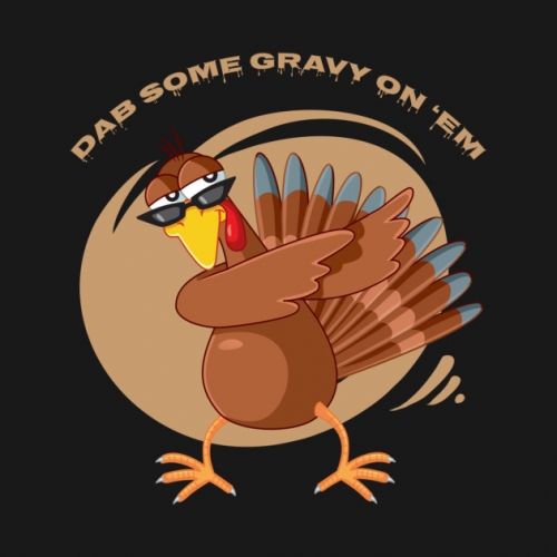 Thanksgiving Day Logo 15 heat sticker